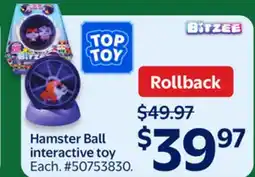 Walmart Hamster Ball interactive toy offer