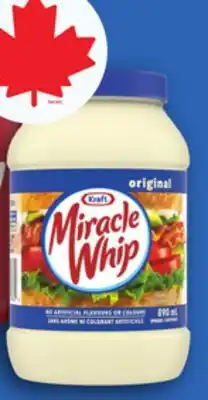 Walmart Kraft Miracle Whip Spread 890 ml offer