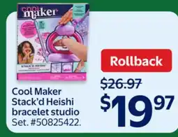 Walmart Cool Maker Stack'd Heishi bracelet studio offer