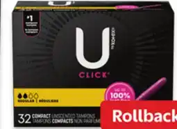 Walmart U by Kotex Premium Pads Tampons or Liners offer