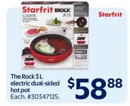 Walmart The Rock 3 L electric dual-sliced hot pot offer