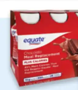 Walmart Equate Plus Calories meal replacement shakes offer