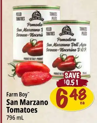 Farm Boy Farm Boy San Marzano Tomatoes offer
