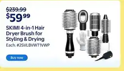 Walmart SKIMI 4-in-1 Hair Dryer Brush for Styling & Drying offer