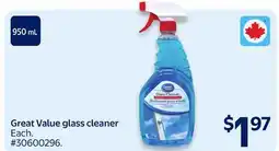 Walmart Great Value Glass Cleaner offer