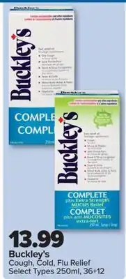 PharmaChoice Buckley's Cough, Cold, Flu Relief offer