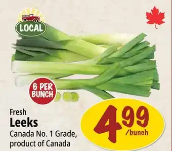 Farm Boy Fresh Leeks offer
