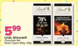 PharmaChoice Lindt, Ghirardelli Chocolate Bar offer