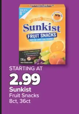 PharmaChoice Sunkist Fruit Snacks offer