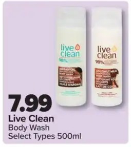 PharmaChoice Live Clean Body Wash offer