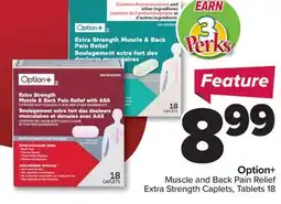 PharmaChoice Option+ Muscle and Back Pain Relief Extra Strength Caplets offer