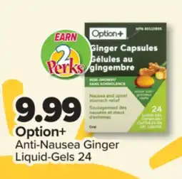PharmaChoice Option+ Anti-Nausea Ginger Liquid-Gels offer