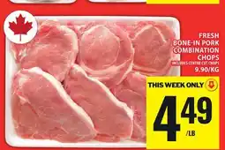 Food Basics FRESH BONE-IN PORK COMBINATION CHOPS offer