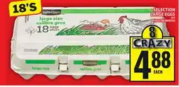 Food Basics SELECTION LARGE EGGS offer