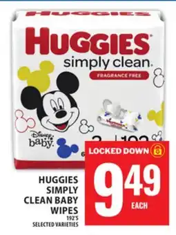 Food Basics HUGGIES SIMPLY CLEAN BABY WIPES offer