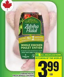 Food Basics ZABIHA HALAL FRESH WHOLE CHICKEN offer