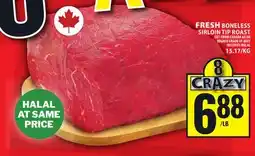 Food Basics FRESH BONELESS SIRLOIN TIP ROAST offer