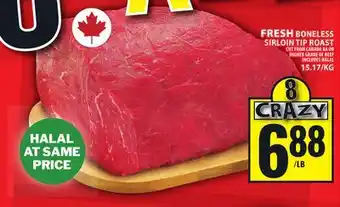 Food Basics FRESH BONELESS SIRLOIN TIP ROAST offer