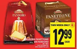 Food Basics AURORA PANETTONE OR PANDORO offer