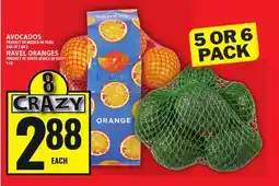 Food Basics AVOCADOS OR NAVEL ORANGES offer