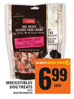 Food Basics IRRESISTIBLES DOG TREATS offer