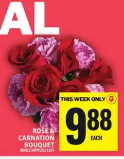 Food Basics ROSE & CARNATION BOUQUET offer