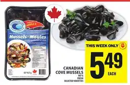 Food Basics CANADIAN COVE MUSSELS offer