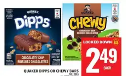 Food Basics QUAKER DIPPS OR CHEWY BARS offer