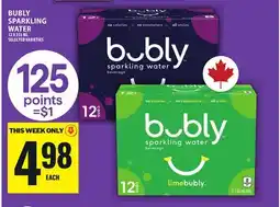 Food Basics BUBLY SPARKLING WATER offer