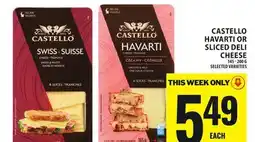 Food Basics CASTELLO HAVARTI OR SLICED DELI CHEESE offer