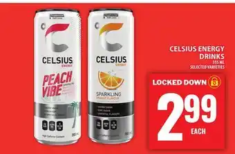 Food Basics CELSIUS ENERGY DRINKS offer