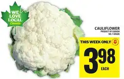 Food Basics CAULIFLOWER offer