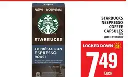 Food Basics STARBUCKS NESPRESSO COFFEE CAPSULES offer