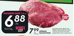 Sobeys Fresh Boneless Whole Top Sirloin offer
