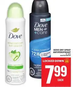 Food Basics DOVE DRY SPRAY ANTIPERSPIRANT offer