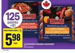 Food Basics SCHNEIDERS SMOKED SAUSAGES offer