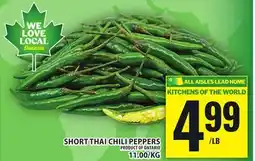 Food Basics SHORT THAI CHILI PEPPERS offer