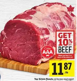 Foodland Top Sirloin Roasts offer