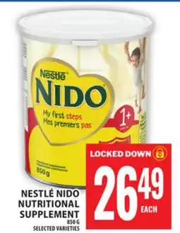 Food Basics NESTLÉ NIDO NUTRITIONAL SUPPLEMENT offer