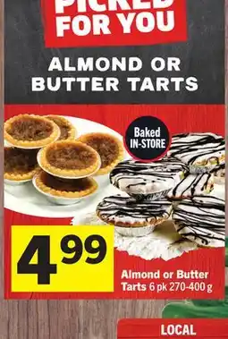 Foodland Almond or Butter Tarts offer