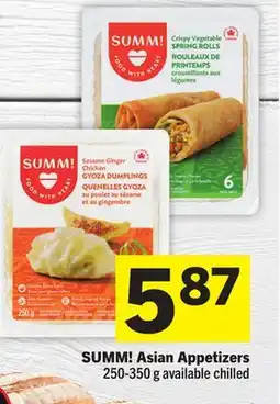 Foodland SUMM! Asian Appetizers offer