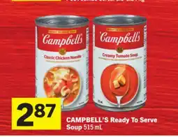 Foodland CAMPBELL'S Ready To Serve Soup offer