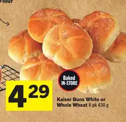Foodland Kaiser Buns White or Whole Wheat offer
