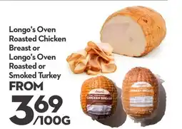 Longo's Oven Roasted Chicken Breast or Oven Roasted or Smoked Turkey offer