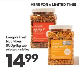 Longo's Fresh Nut Mixes offer