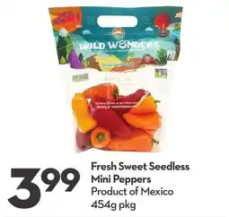 Longo's Fresh Sweet Seedless Mini Peppers offer