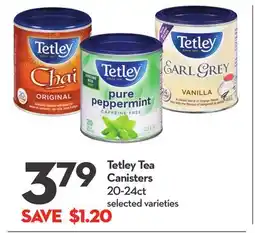 Longo's Tea Canisters offer
