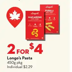 Longo's Pasta offer