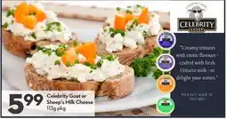 Longo's Celebrity Goat or Sheep's Milk Cheese offer
