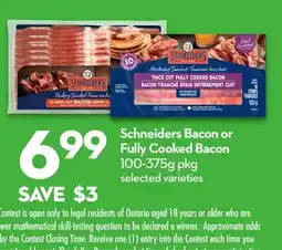 Longo's Bacon or Fully Cooked Bacon offer